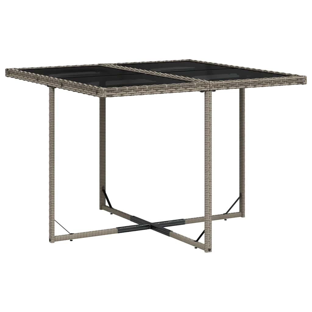 Garden Dining Set | Grey | PE rattan | 10-seater | Collapsible