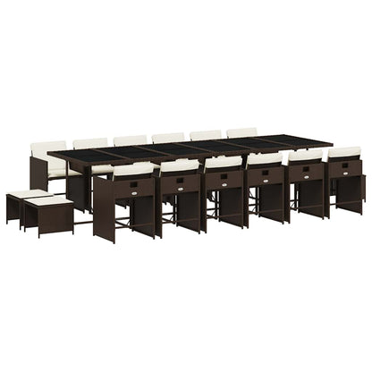 Garden Dining Set | Brown
