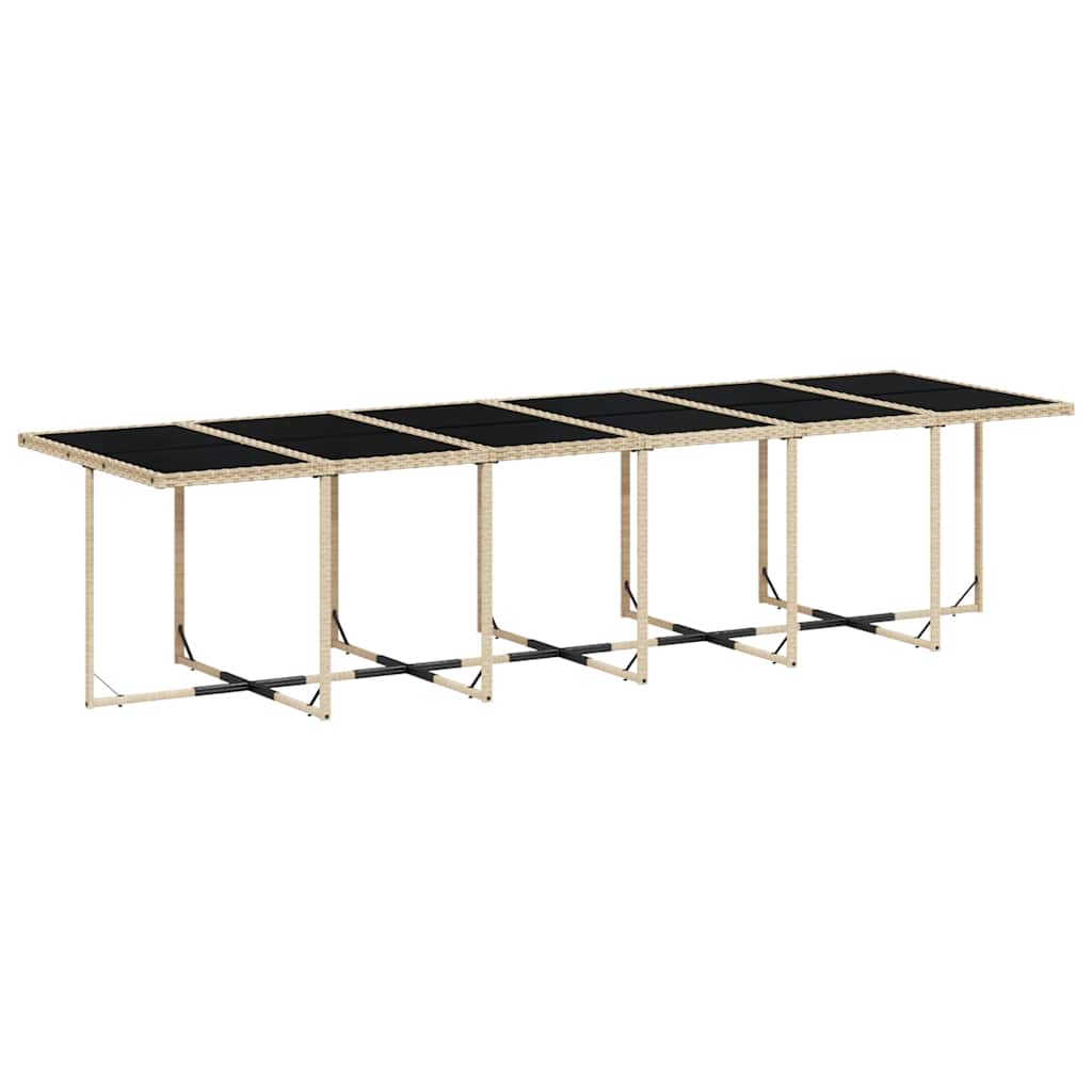 Garden Dining Set | Mix beige, light grey, black