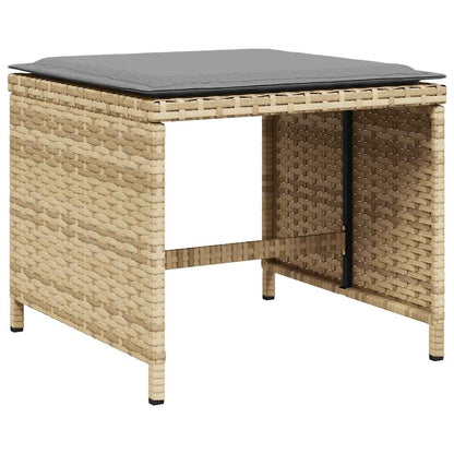 Garden Dining Set | Mix beige, light grey, black
