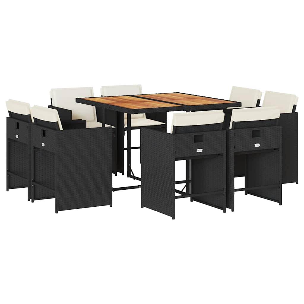 Garden Dining Set | Black and Brown