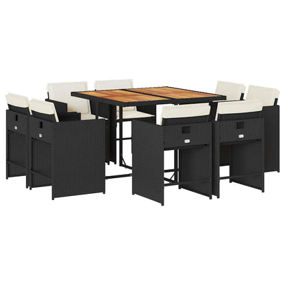 Garden Dining Set | Black and Brown