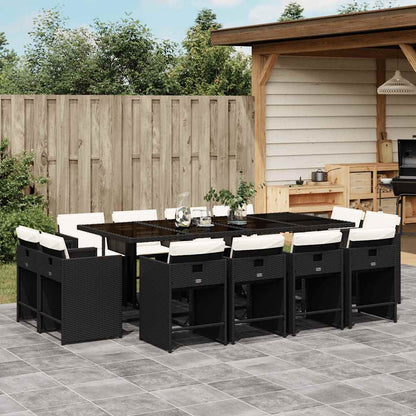 Garden Dining Set | Black, Cream White
