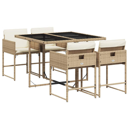 Garden Dining Set | Beige, Black, Cream White