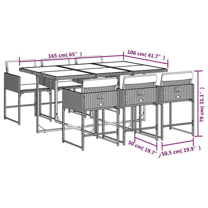 Garden Dining Set | Black