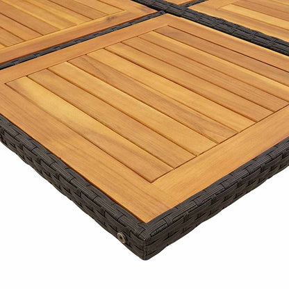 Garden Dining Set Black, Brown, Cream White