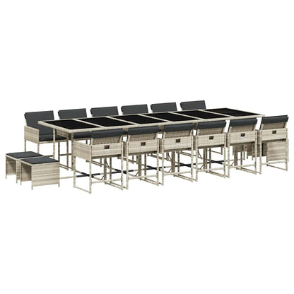 Garden Dining Set | Light Grey, Anthracite, Black