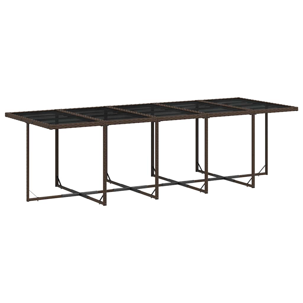 Garden Dining Set | Brown, Cream White, Black
