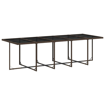Garden Dining Set | Brown, Cream White, Black