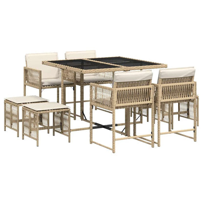 Garden Dining Set | Beige and Cream