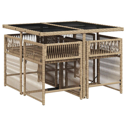 Garden Dining Set | Mix Beige with Light Grey Cushions