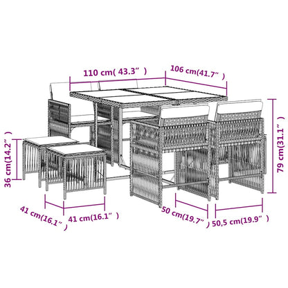 Garden Dining Set | Beige, Cream White