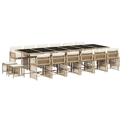 Garden Dining Set | Beige, Cream White