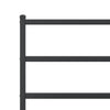 Metal Bed Frame without Mattress with Headboard Black 193x203cm