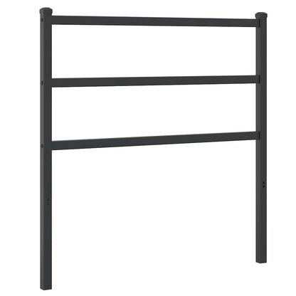 Metal Replace Headboard Black 90 cm