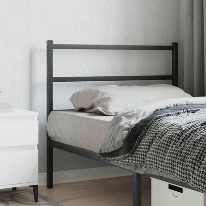 Metal Replace Headboard Black 100 cm