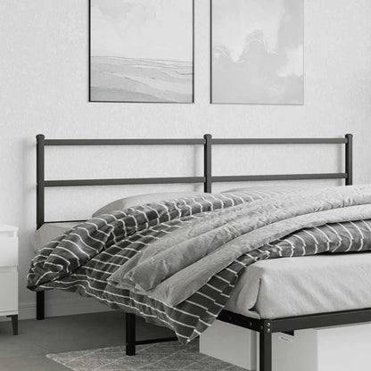 Metal Replace Headboard Black 193 cm