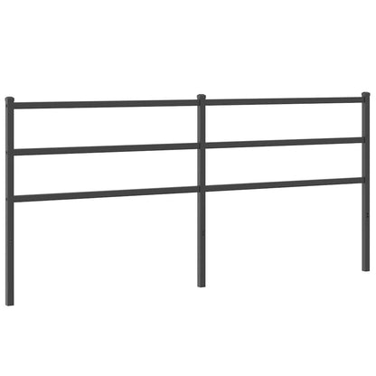 Metal Replace Headboard Black 200 cm