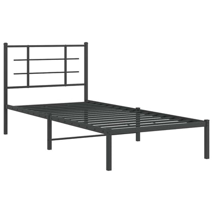 Bed Frame | Black | Powder-Coated Steel | Single | Bed Frame