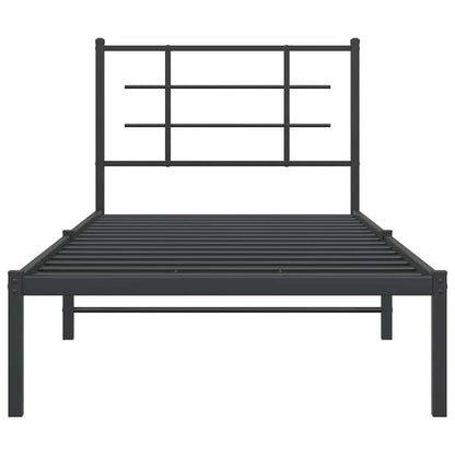 Bed Frame | Black | Powder-Coated Steel | Single | Bed Frame