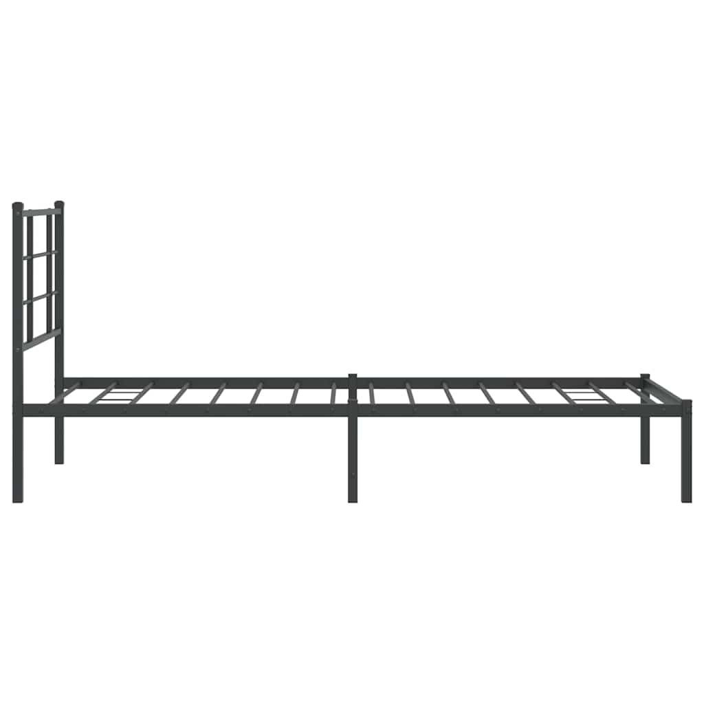 Bed Frame | Black | Powder-Coated Steel | Single | Bed Frame