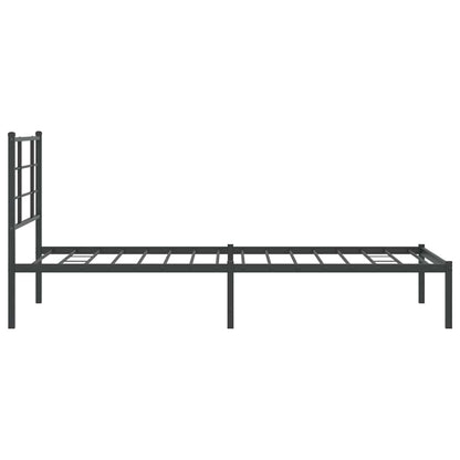 Bed Frame | Black | Powder-Coated Steel | Single | Bed Frame