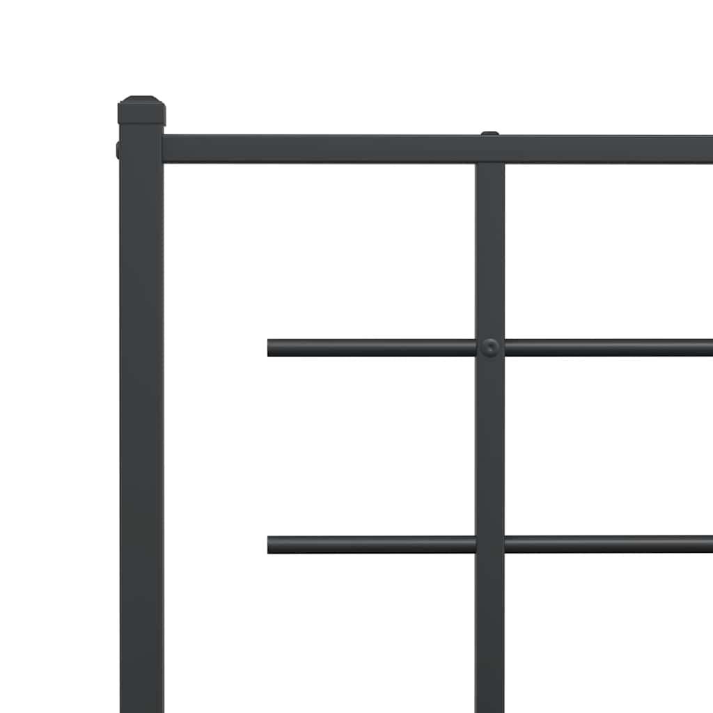 Bed Frame | Black | Powder-Coated Steel | Single | Bed Frame