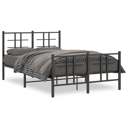 Bed Frame | Black | Powder-coated Steel | Small Double | Bed Frame