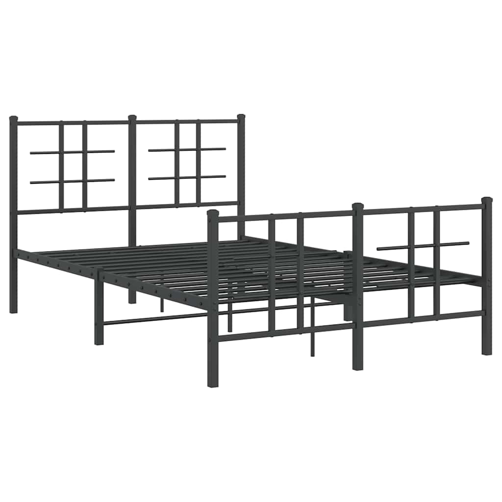 Bed Frame | Black | Powder-coated Steel | Small Double | Bed Frame
