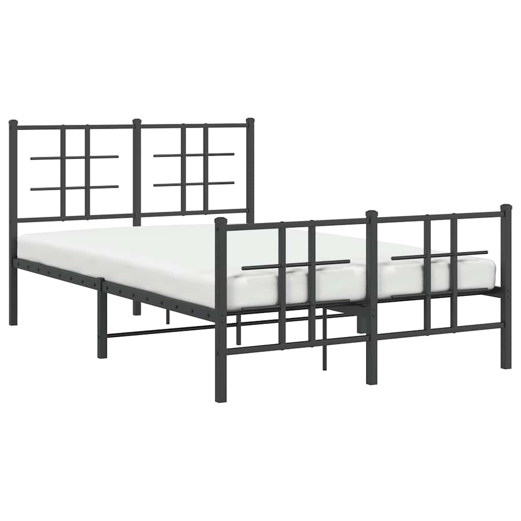 Bed Frame | Black | Powder-coated Steel | Small Double | Bed Frame