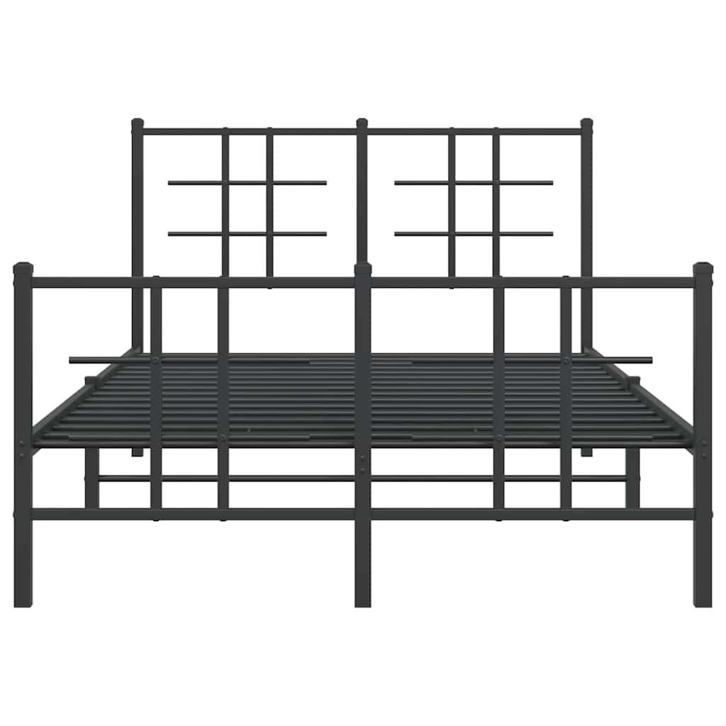 Bed Frame | Black | Powder-coated Steel | Small Double | Bed Frame