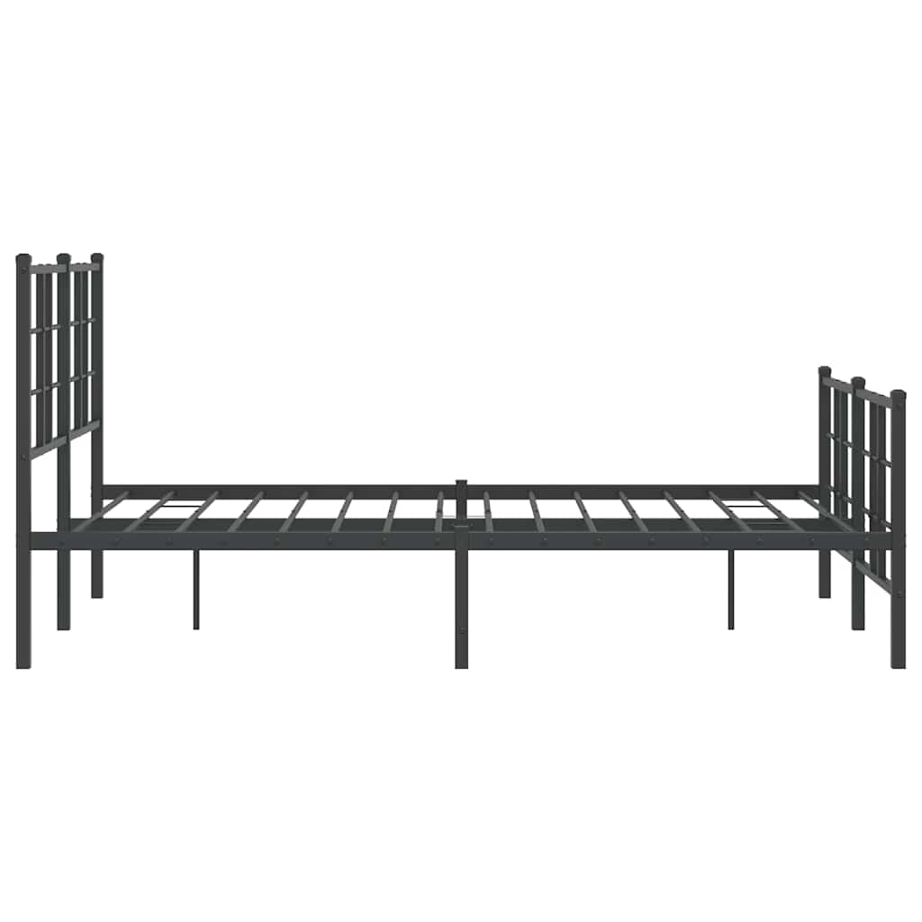 Bed Frame | Black | Powder-coated Steel | Small Double | Bed Frame