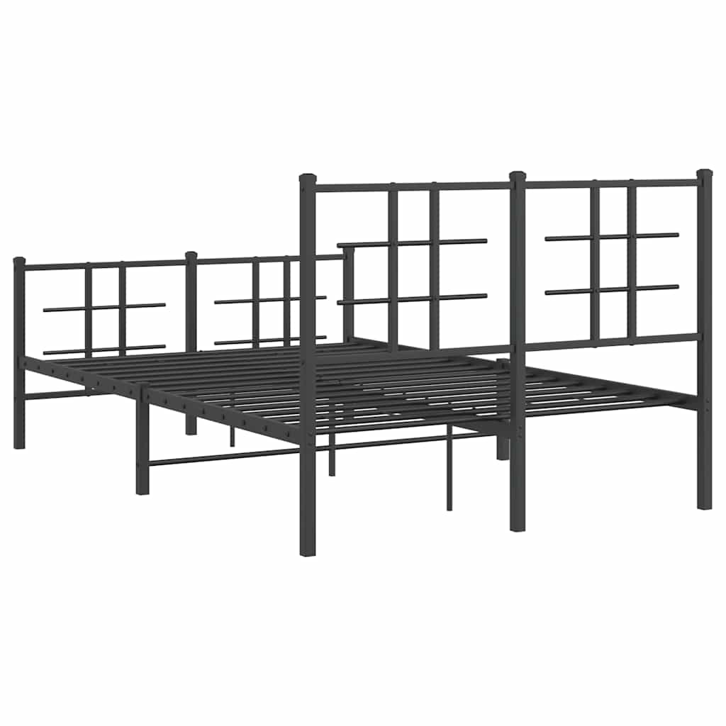 Bed Frame | Black | Powder-coated Steel | Small Double | Bed Frame