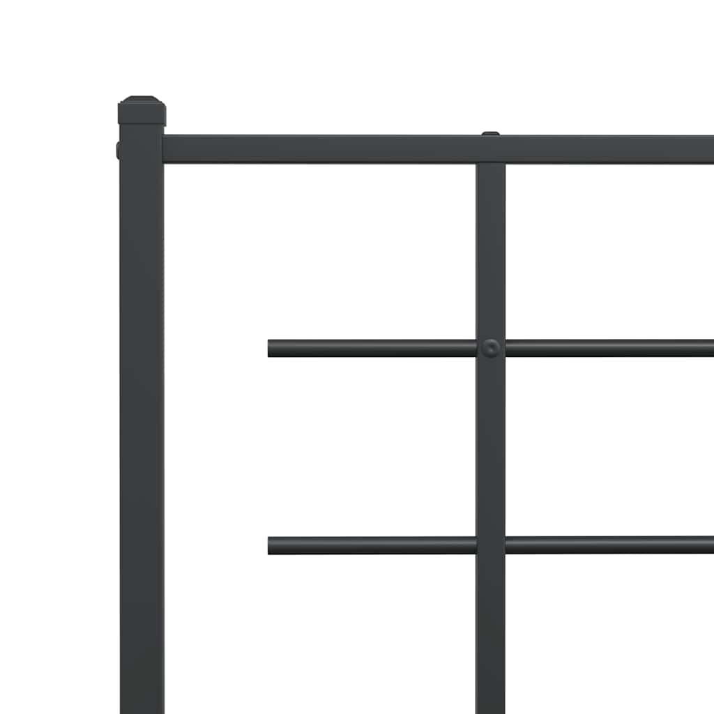 Bed Frame | Black | Powder-coated Steel | Small Double | Bed Frame