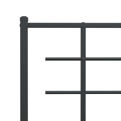 Bed Frame | Black | Powder-coated Steel | Small Double | Bed Frame