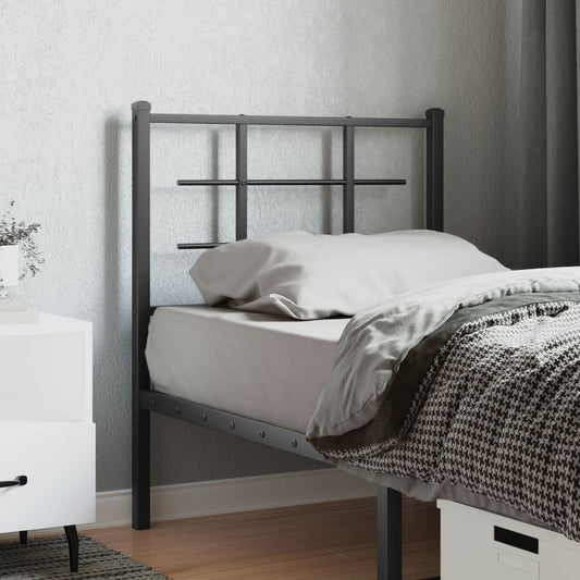 Metal Replace Headboard Black 75 cm