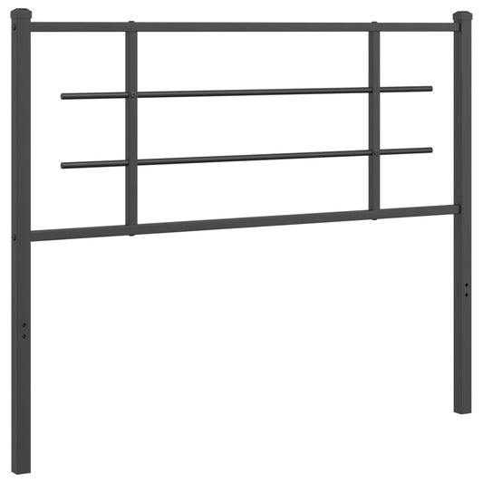Metal Replace Headboard Black 107 cm