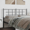Metal Headboard Black 135 cm