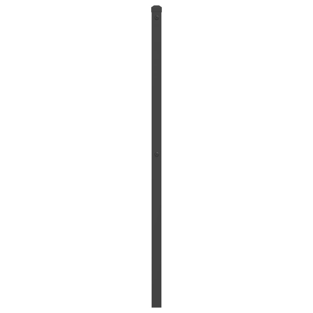 Metal Replace Headboard Black 200 cm