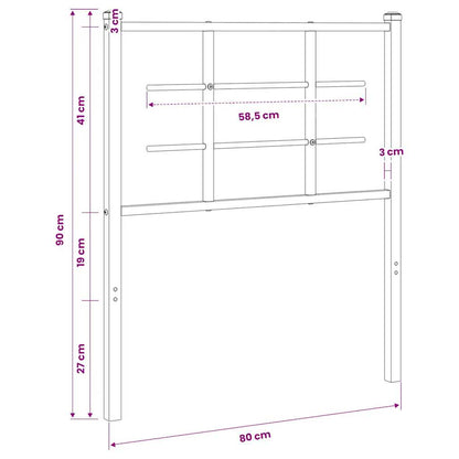 Metal Replace Headboard White 75 cm