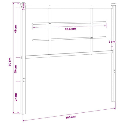 Metal Replace Headboard White 100 cm