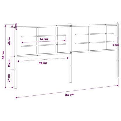 Metal Replace Headboard White 180 cm