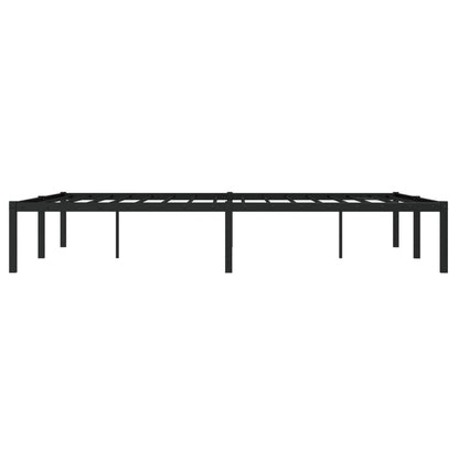 Metal Bed Frame without Mattress Black 140x200cm