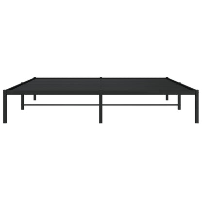 Metal Bed Frame without Mattress Black 180x200cm