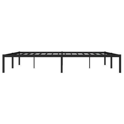 Metal Bed Frame without Mattress Black 180x200cm