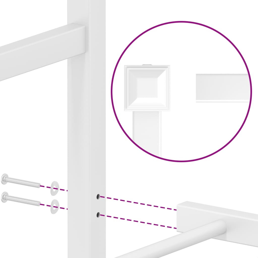 Bed Frame | White | Powder-coated steel | Single | Bed Frame
