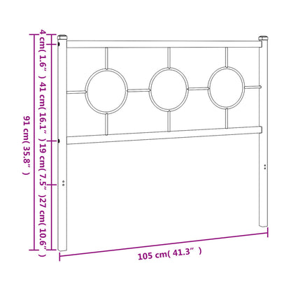 Metal Replace Headboard White 100 cm
