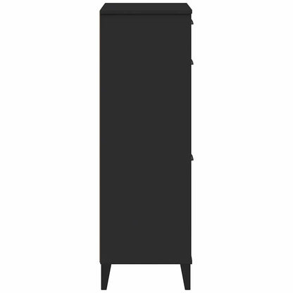 Shoe Cabinet VIKEN Black Engineered Wood