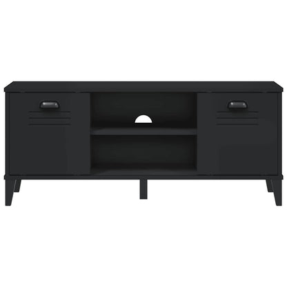 Shoe Bench VIKEN Black 106x35x45 cm Engineered Wood