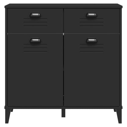 Sideboard VIKEN Black 80x40x80 cm Engineered Wood